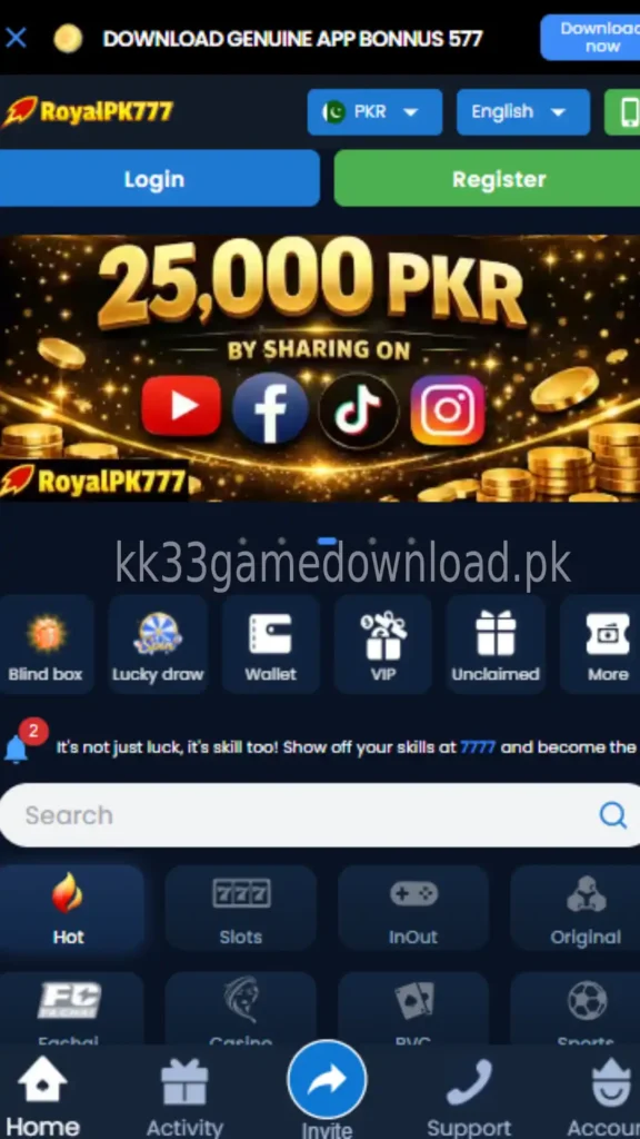 Royal PK777 Game