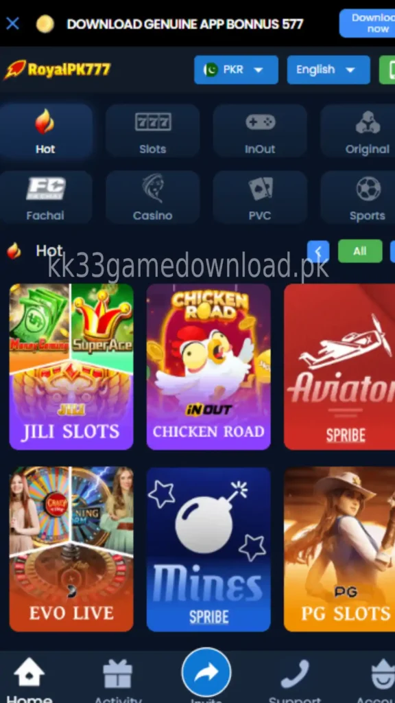 Royal PK777 Game